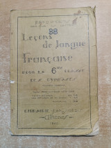 Lecons de langue francaise pour la 6me classe des gymnases