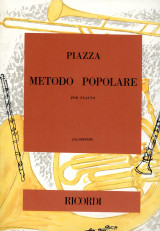 Piazza Metodo Popolare per Flauto (Ricordi, 1989) Ιταλική μέθοδος εκμάθησης φλάουτου / φλάουτο flute
