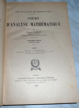 Cours d analyse mathematique 1943 Tome 1 Edouard Goursat