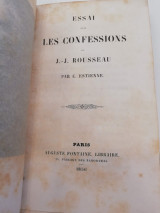 Essai sur les confessions de J.J Rousseau