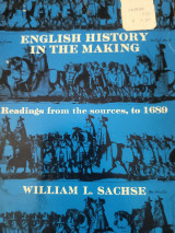 English History in the Making