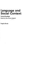 Language and Social Context