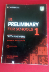 B1 Preliminary for Schools 1 with answers authentic practice tests with audio fir the revised 2020 exam