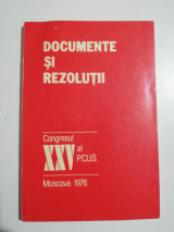 Documente si Rezolutii
