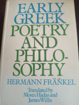 Early Greek Poetry and Philosophy