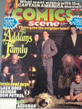 Comics Scene Νο24 - Ετος 1991. Εξώφυλλο The Addams Family