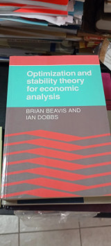 Optimization and stability theory for economic analysis