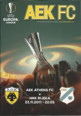 AEK - Ριέκα - Europa League 2017 - 2018 - Πρόγραμμα Αγώνα