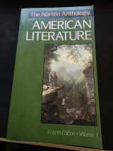 The Norton Anthology of American Literature- Vol. 1, 4th Edition