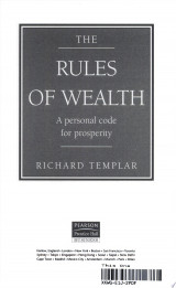 The Rules of Wealth