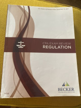 Becker Professional Education CPA Exam Review - V 3. 2 Regulation Textbook