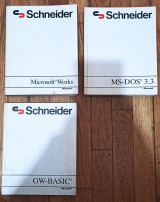 Microsoft works+MS-DOS 3.3+gw-basic (3 βιβλία)