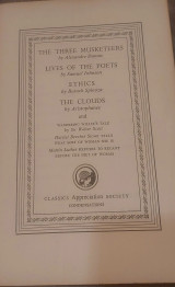 The three musketeers - Lives of the poets - Ethics - The clouds