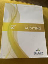 Becker Professional Education CPA Exam Review - Auditing V3. 0 Student Version Textbook