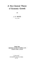 A Neo-classical Theory of Economic Growth