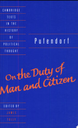 Pufendorf: On the Duty of Man and Citizen According to Natural Law